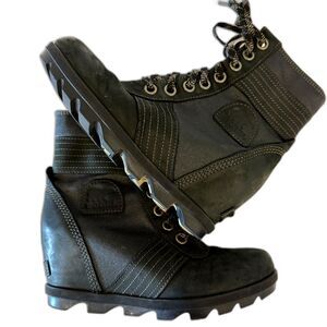 Sorel Women's Joan Of Arctic III Black Lexie Wedge Boot Size 8 Waterproof